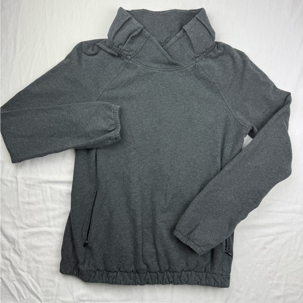 Lululemon After All Pullover Charcoal Turtleneck Sweater size 6